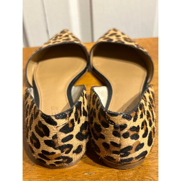 J. Crew Zoe Calf Hair D'Orsay Cheetah Pointed Flats - Picture 4 of 8